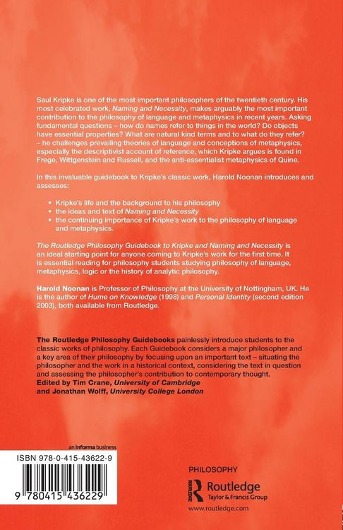 Produktbild: Routledge Philosophy GuideBook to Kripke and Naming and Necessity