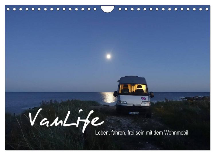 Produktbild: Vanlife - Leben, fahren, frei sein mit dem Wohnmobil (Wandkalender 2026 DIN A4 quer), CALVENDO Monatskalender