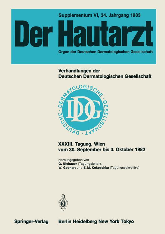 Produktbild: Verhandlungen der Deutschen Dermatologischen Gesellschaft