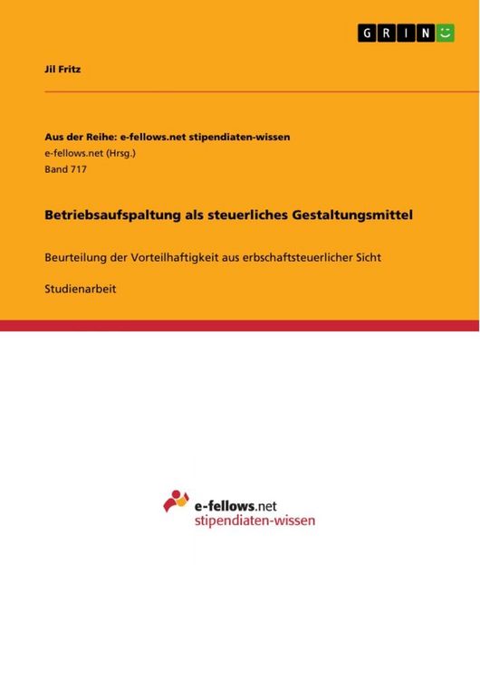 Produktbild: Betriebsaufspaltung als steuerliches Gestaltungsmittel
