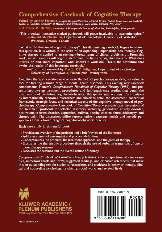 Produktbild: Comprehensive Casebook of Cognitive Therapy