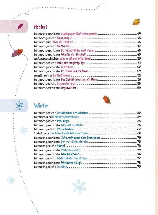 Produktbild: Das Krippen-Jahreszeitenbuch: Mitmachgeschichten und Mitmachgedichte