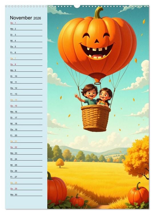 Produktbild: Traumreise ins Abenteuerland - Planer f&uuml;r Kinder (hochwertiger Premium Wandkalender 2026 DIN A2 hoch), Kunstdruck in Hochglanz