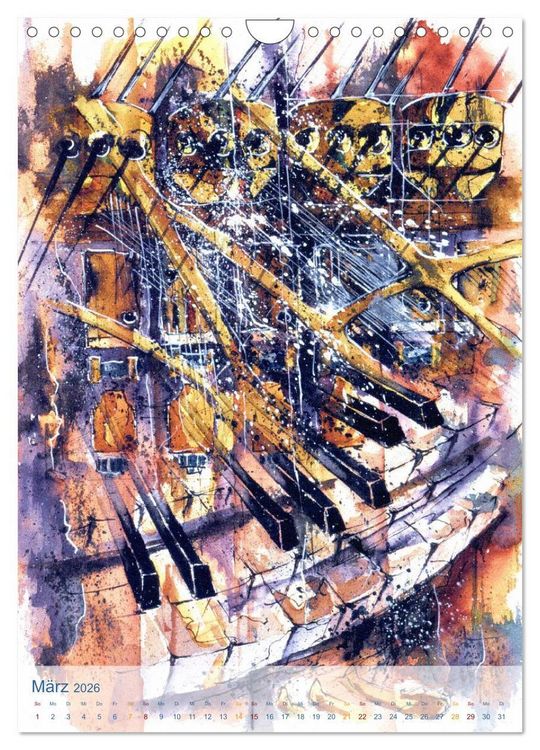 Produktbild: MUSIK Impressionen (Wandkalender 2026 DIN A4 hoch), CALVENDO Monatskalender