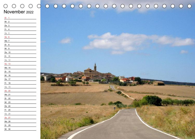 Produktbild: Camino Frances - JakobswegAT-Version (Tischkalender 2022 DIN A5 quer)