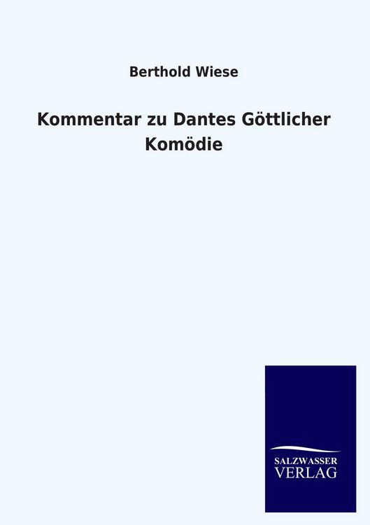 Produktbild: Kommentar zu Dantes G&ouml;ttlicher Kom&ouml;die