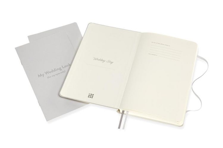 Produktbild: Moleskine Passion Journal Large/A5, Hochzeit, Hard Cover, Wei&szlig;