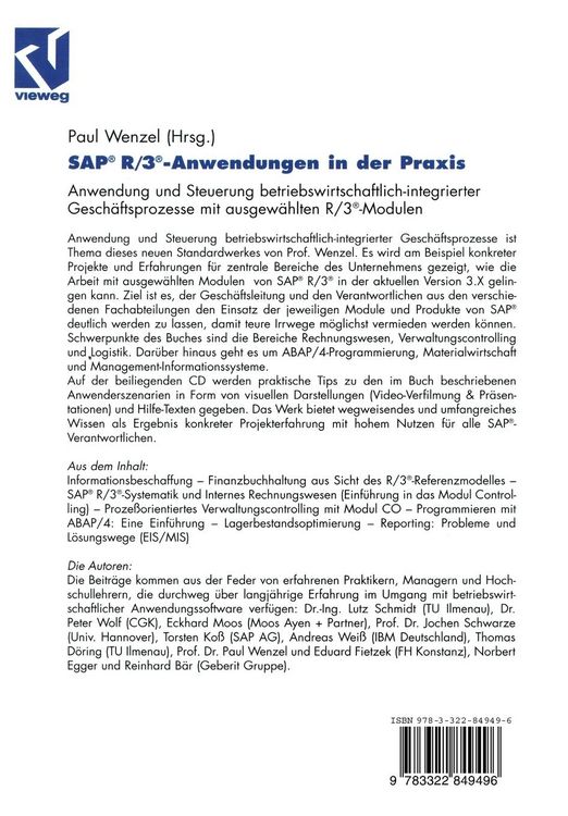Produktbild: SAP&reg; R/3&reg;-Anwendungen in der Praxis