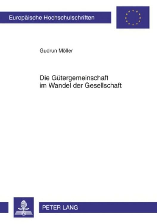 Produktbild: Die G&uuml;tergemeinschaft im Wandel der Gesellschaft