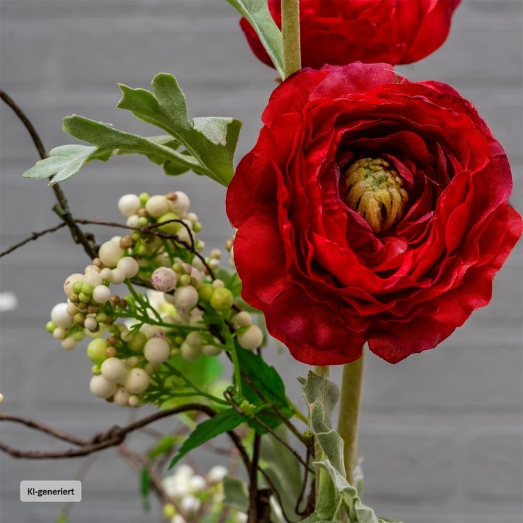 Produktbild: HTI-Living HTI-Living Ranunkel 2er Set Rot Flora HTI-Living Ranunkel 2er Set Rot Flora