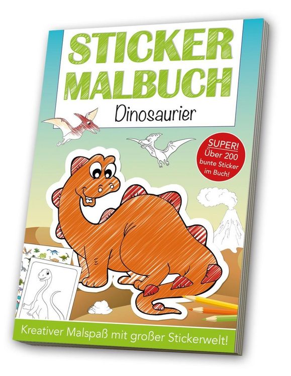 Produktbild: Stickermalbuch: Dinosaurier