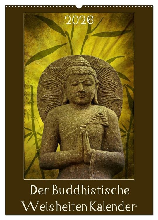 Produktbild: Der Buddhistische Weisheiten Kalender (Wandkalender 2026 DIN A2 hoch), CALVENDO Monatskalender