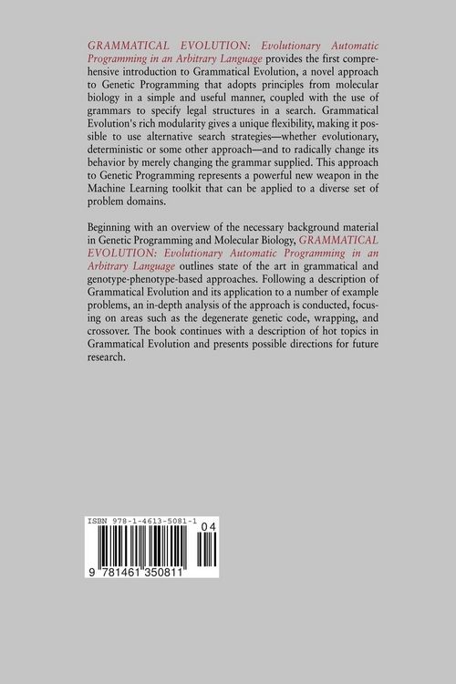 Produktbild: Grammatical Evolution