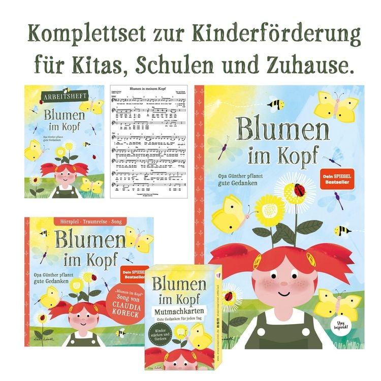 Produktbild: Blumen im Kopf. Opa G&uuml;nther pflanzt gute Gedanken