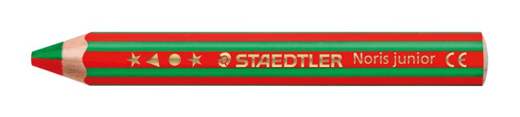 Produktbild: STAEDTLER Noris junior 140 Kindermalstift 3 in 1, 6 Duo Malstifte + 1 Spitzer