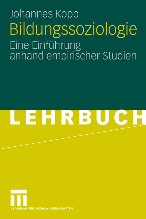 Produktbild: Bildungssoziologie