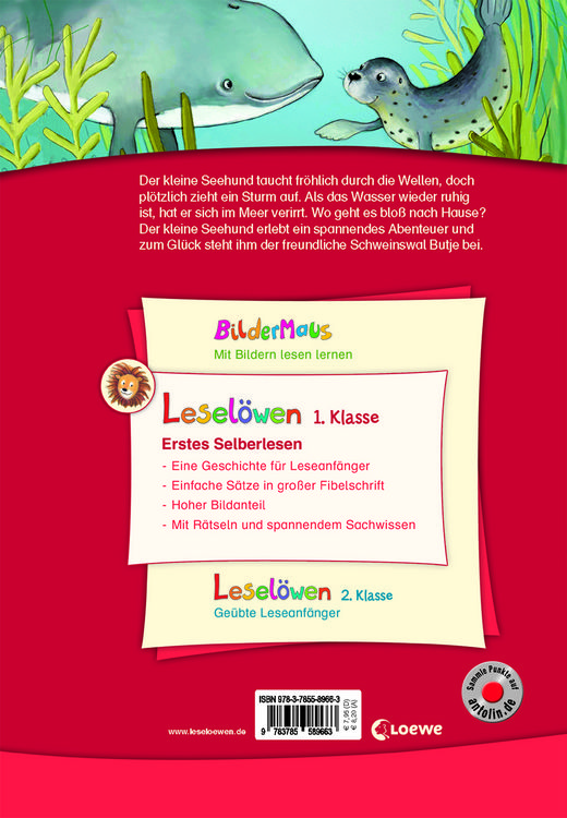 Produktbild: Lesel&ouml;wen 1. Klasse - Der kleine Seehund findet einen Freund