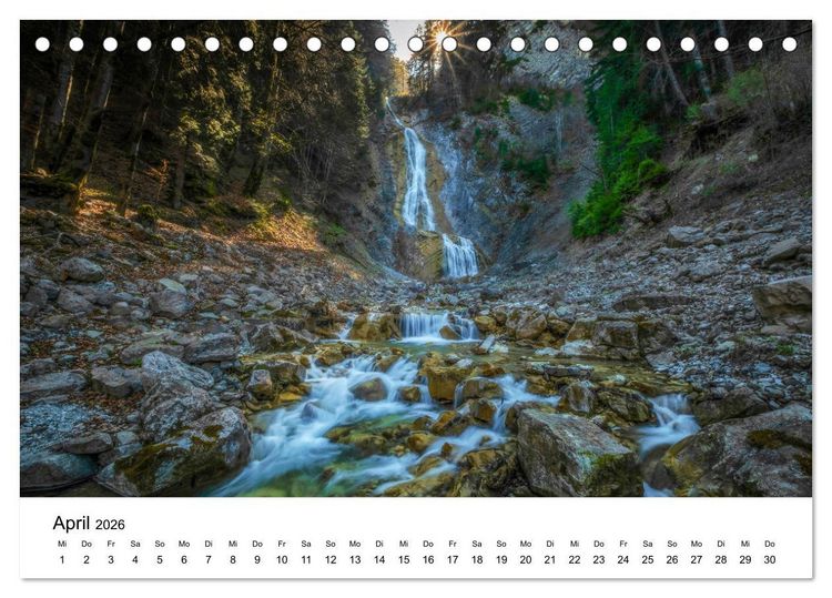 Produktbild: Wasserwelt Schweiz (Tischkalender 2026 DIN A5 quer), CALVENDO Monatskalender