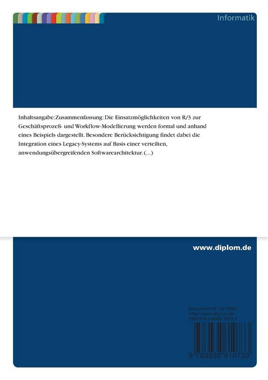 Produktbild: Anwendungs&uuml;bergreifende Gesch&auml;ftsproze&szlig;- und Workflow-Modellierung unter SAP R/3