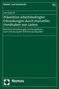 Produktbild: Pr&auml;vention arbeitsbedingter Erkrankungen durch manuelles Handhaben von Lasten