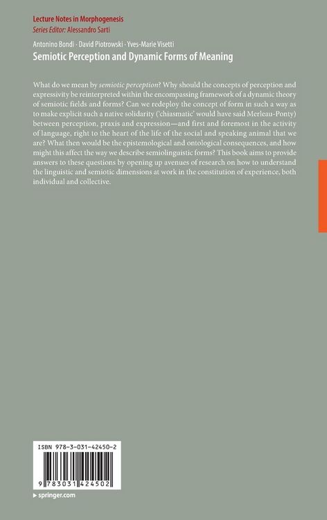 Produktbild: Semiotic Perception and Dynamic Forms of Meaning