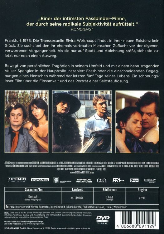 Produktbild: In einem Jahr mit 13 Monden - Digital Remastered