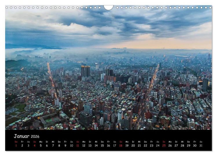 Produktbild: Taipeh, Metropole zwischen Tradition und Moderne. (Wandkalender 2026 DIN A3 quer), CALVENDO Monatskalender