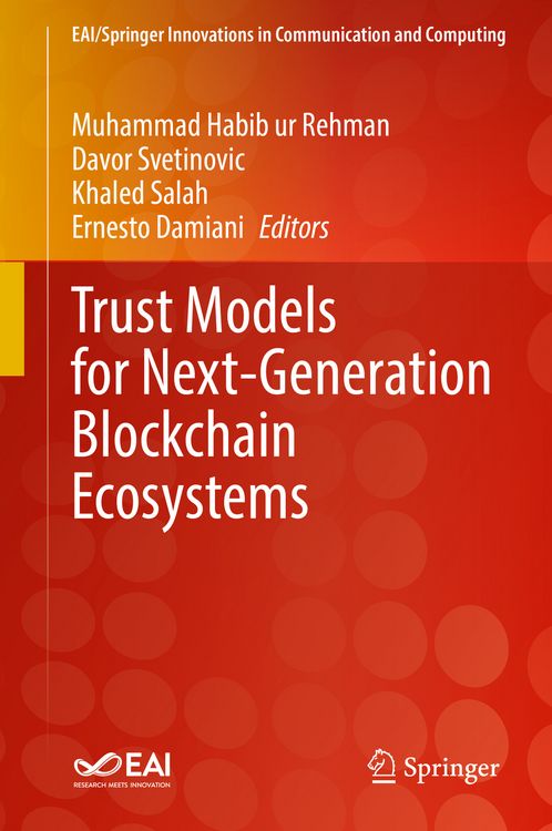 Produktbild: Trust Models for Next-Generation Blockchain Ecosystems