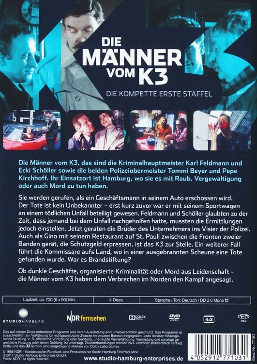 Produktbild: Die M&auml;nner vom K3 - Die komplette erste Staffel [4 DVDs]