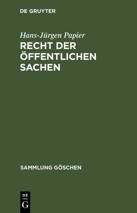 Produktbild: Recht der &ouml;ffentlichen Sachen