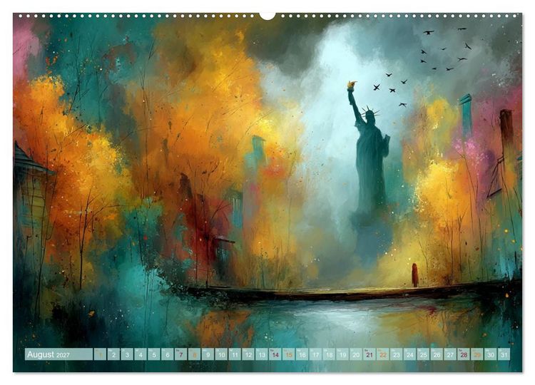 Produktbild: Visionen aus Linie und Raum (hochwertiger Premium Wandkalender 2027 DIN A2 quer), Kunstdruck in Hochglanz