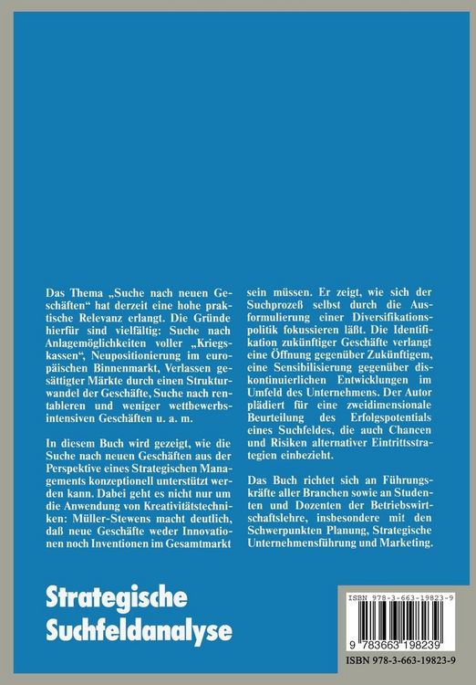Produktbild: Strategische Suchfeldanalyse