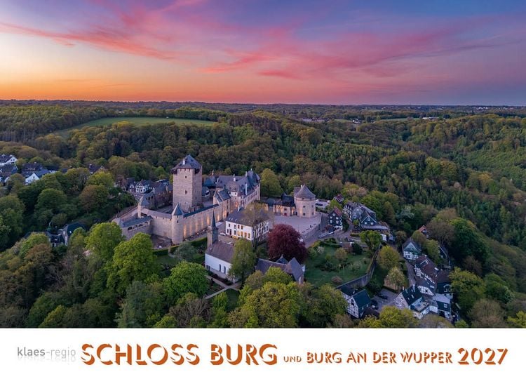 Produktbild: Schloss Burg und Burg an der Wupper 2027 Bildkalender A4 quer, spiralgebunden