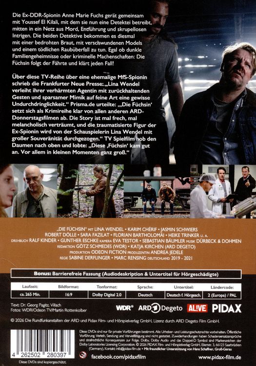 Produktbild: Die F&uuml;chsin, Vol. 2 / Drei Spielfilmfolgen der spannenden Krimireihe mit Lina Wendel [2 DVDs]
