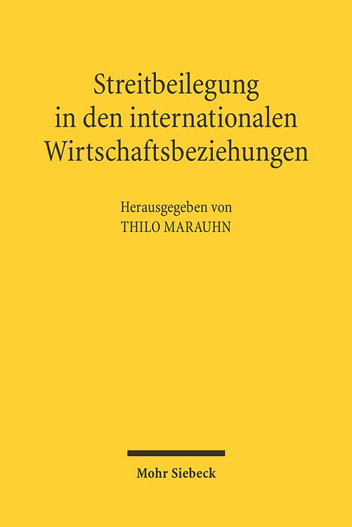Produktbild: Streitbeilegung in den internationalen Wirtschaftsbeziehungen