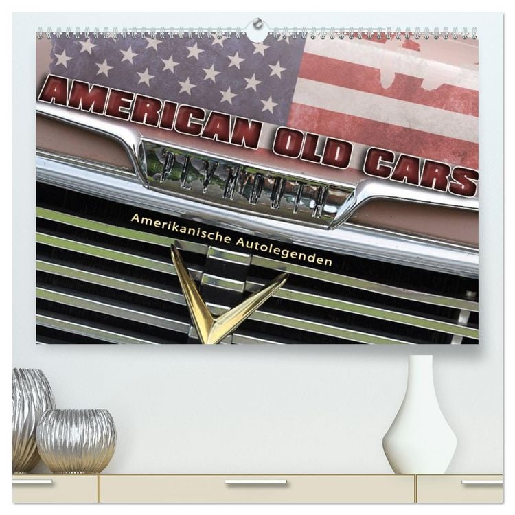 Produktbild: American Old Cars - Amerikanische Autolegenden (hochwertiger Premium Wandkalender 2026 DIN A2 quer), Kunstdruck in Hochglanz