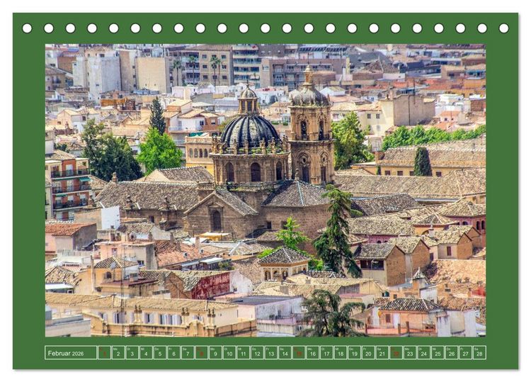 Produktbild: Ein Herz f&uuml;r Granada (Tischkalender 2026 DIN A5 quer), CALVENDO Monatskalender
