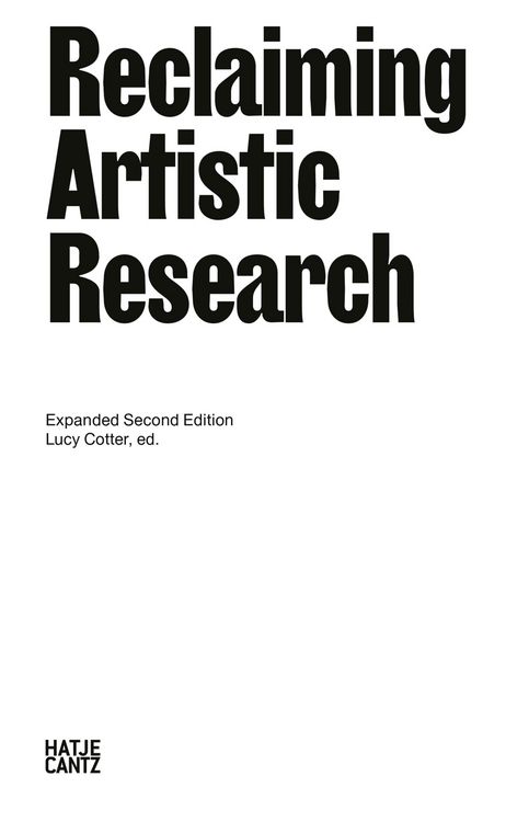 Produktbild: Reclaiming Artistic Research