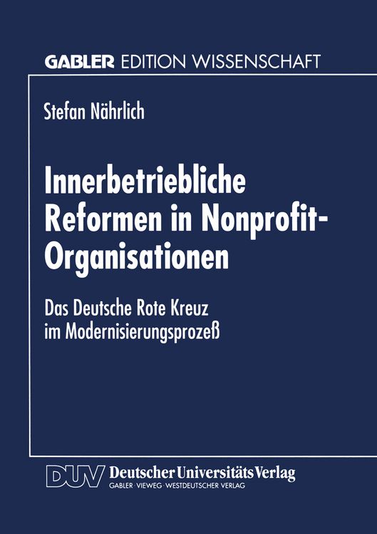 Produktbild: Innerbetriebliche Reformen in Nonprofit-Organisationen
