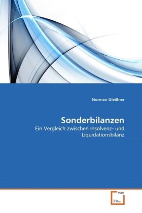 Produktbild: Glei&szlig;ner, N: Sonderbilanzen