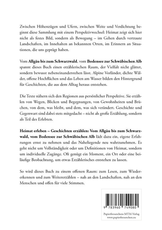 Produktbild: Heimat erleben - Geschichten erz&auml;hlen: Vom Allg&auml;u bis zum Schwarzwald, vom Bodensee zur Schw&auml;bischen Alb