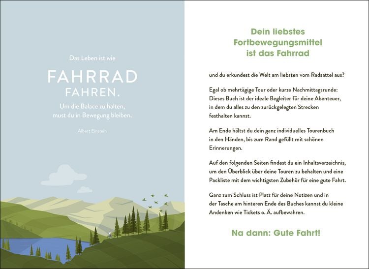 Produktbild: Mein Fahrradtouren-Buch (modern)
