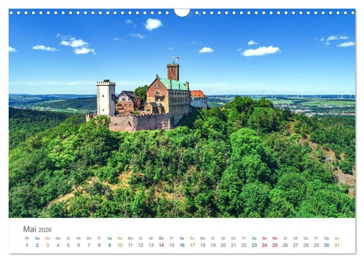 Produktbild: Rennsteig - Weitwanderweg (Wandkalender 2026 DIN A3 quer), CALVENDO Monatskalender