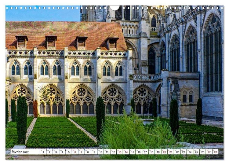 Produktbild: Les cath&eacute;drales fran&ccedil;aises &ndash; Des chefs-d'&oelig;uvre de l&rsquo;architecture gothique (Calendrier mural 2027 DIN A3 vertical), CALVENDO calendrier mensuel