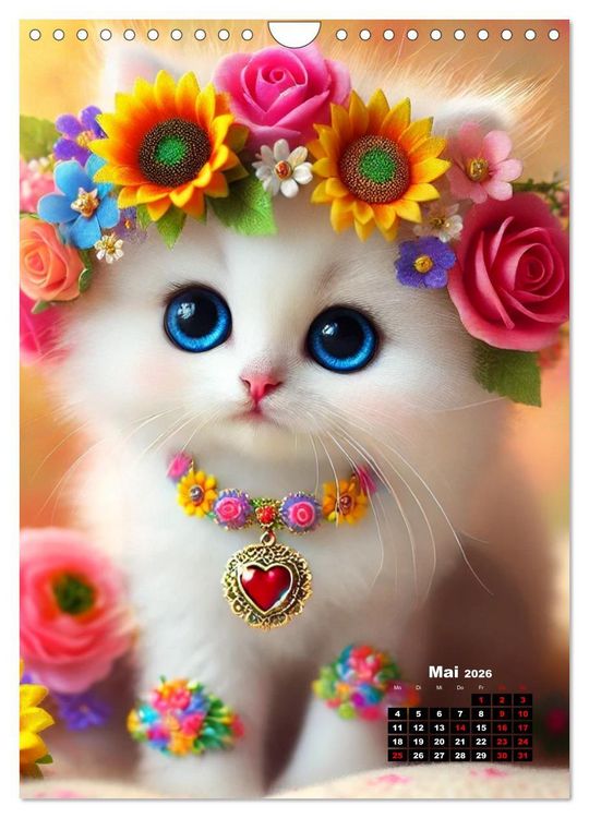 Produktbild: Miau Momente (Wandkalender 2026 DIN A4 hoch), CALVENDO Monatskalender