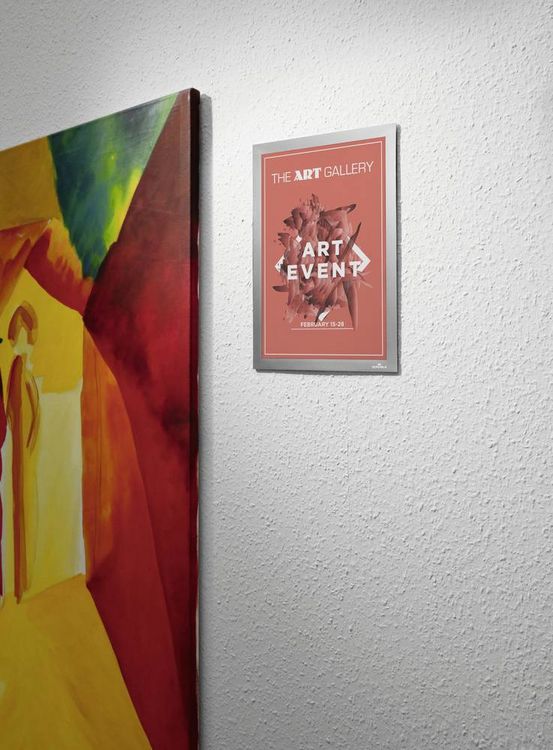Produktbild: DURABLE Info-Rahmen Duraframe&reg; Wallpaper, A4 silber