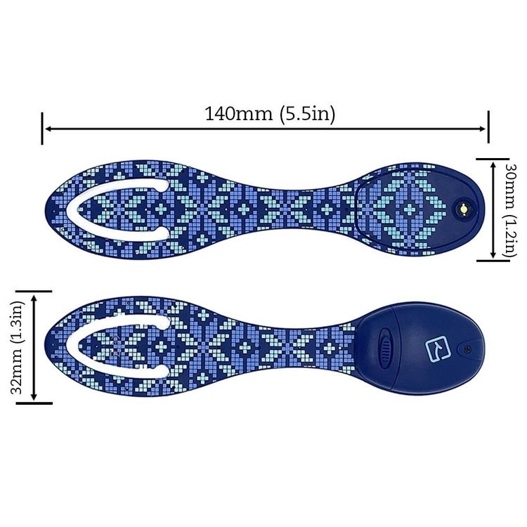 Produktbild: Flexilight Leselicht (Icelandic Blue) | 2 in 1 Leselampe & Lesezeichen | Geschenk für Leser, Buchliebhaber | Deutsche Ausgabe
