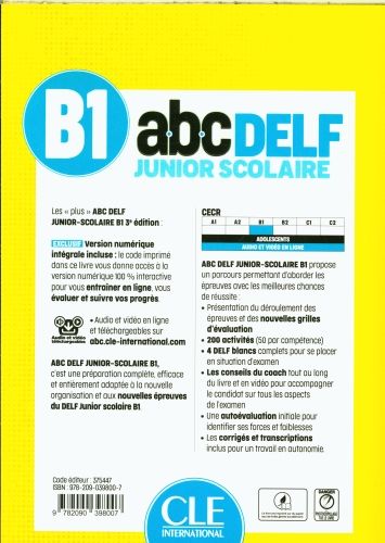 Produktbild: ABC DELFJunior Scolaire - Niveau B1 - 3eme edition