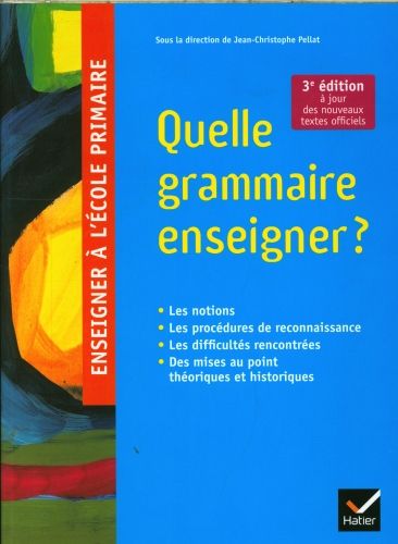 Produktbild: Quelle grammaire enseigner ?