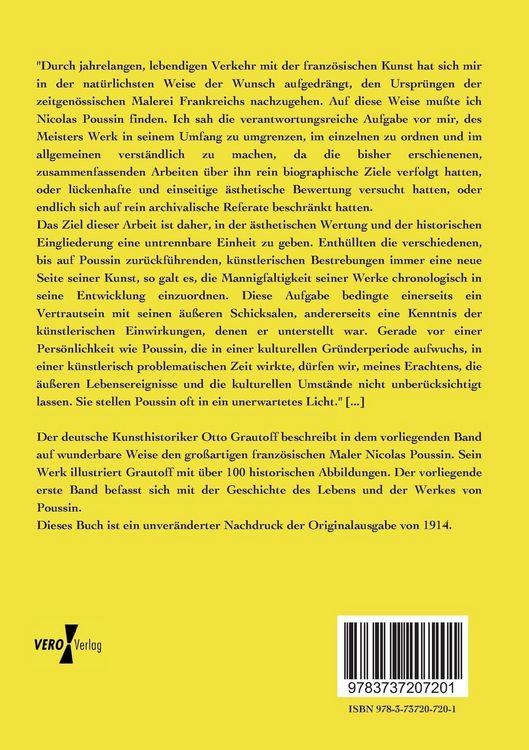 Produktbild: Nicolas Poussin - sein Werk und sein Leben